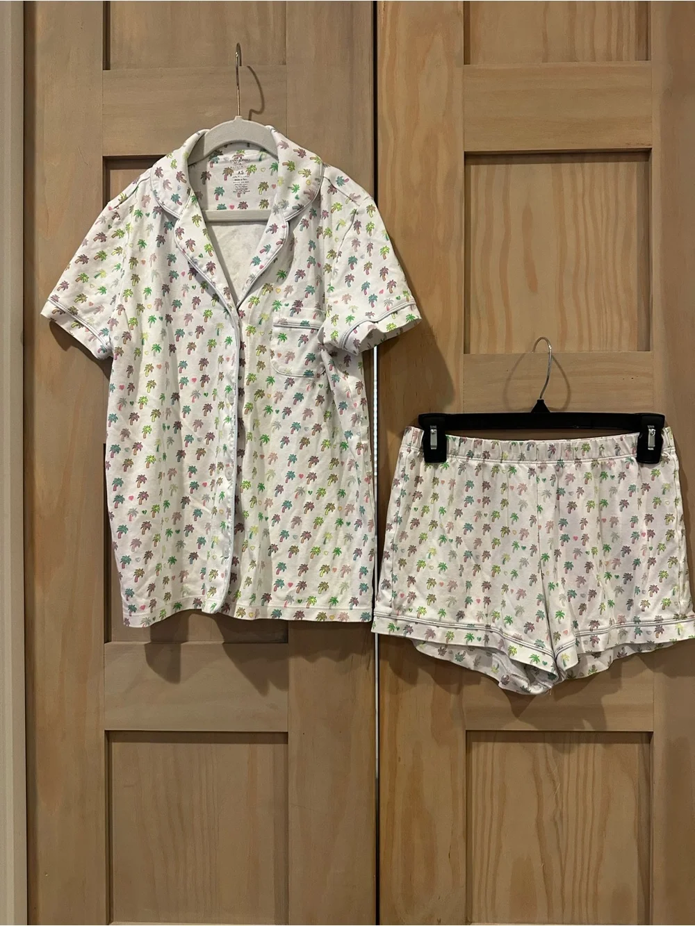 Roller Rabbit (Stoney Clover Collab) Short Sleeve Palm-Print Pajama Set
